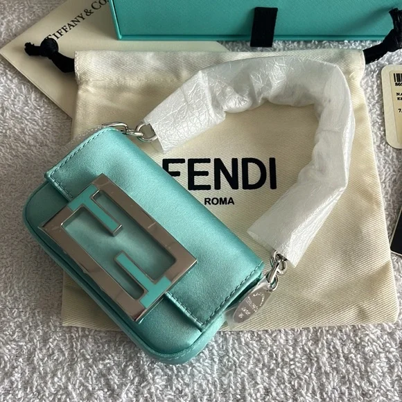 Fendi x Tiffany & Co. Nano Baguette Satin Charm Bag - Picture 17 of 17